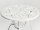 Patio Bistro Set 3 Pieces; All Weather Cast Aluminum Outdoor Patio Table and Chairs with Umbrella Hole Your Backyard; Garden; or Balcony