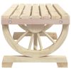 Patio Coffee Table 35.4"x19.7"x15.7" Solid Wood Fir