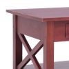 Coffee Table Brown 39.4"x21.7"x18.1" Solid Mahogany Wood
