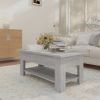 Coffee Table Gray Sonoma 40.2"x21.7"x16.5" Engineered Wood