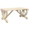 Patio Coffee Table 35.4"x19.7"x15.7" Solid Wood Fir
