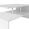 Coffee Table Engineered Wood 35.4"x23.2"x16.5" White