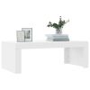 Coffee Table White 40.2"x19.7"x14.2" Engineered Wood