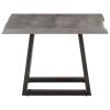 Coffee Table with Live Edges 23.6"x23.6"x15.7" Solid Acacia Wood