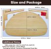 Small Oval Coffee Table Mid Century Modern for Living Room Center Minimalist Display Coffe Table,Nature Wood,18.9" D x