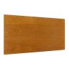 Contemporary Oak Finish Chairside Table with Lower Shelf Wedge Shape Wooden Furniture 1pc Side Table