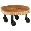 Coffee Table Solid Wood Acacia 23.6"x21.7"x9.8"
