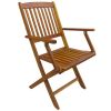 3 Piece Folding Bistro Set Solid Eucalyptus Wood