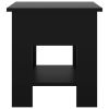 Coffee Table Black 15.7"x15.7"x16.5" Engineered Wood