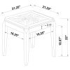 Walnut Square End Table