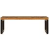 Coffee Table 39.4"x19.7"x13.8" Solid Reclaimed Wood and Steel