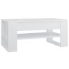 Coffee Table White 40.2"x21.7"x17.7" Engineered Wood