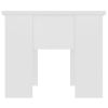Coffee Table White 31.1"x19.3"x16.1" Engineered Wood
