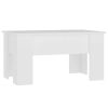 Coffee Table White 31.1"x19.3"x16.1" Engineered Wood