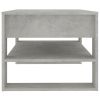 Coffee Table Concrete Gray 40.2"x21.7"x17.7" Engineered Wood