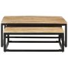 Nesting Coffee Tables 2 pcs Solid Mango Wood