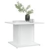 Coffee Table White 21.9"x21.9"x15.7" Engineered Wood