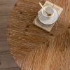 31.29"Modern Retro Splicing Round Coffee Table,Fir Wood Table Top with Gold Cross Legs Base(Same SKU:W757123559)