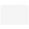 Coffee Table White 40.2"x19.7"x14.2" Engineered Wood