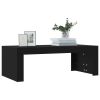 Coffee Table Black 40.2"x19.7"x14.2" Engineered Wood