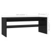 Coffee Table Black 39.4"x15.7"x15.7" Engineered Wood