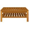Coffee Table 25.6"x25.6"x13.8" Solid Acacia Wood