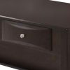 Wooden Coffee Table with 2 Spacious Drawers, Brown