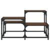 Coffee Table Brown Oak 26.8"x26.8"x15.7" Engineered Wood