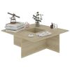 Coffee Table Sonoma Oak 31.3"x31.3"x11.8" Engineered Wood