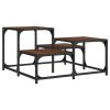 Coffee Table Brown Oak 26.8"x26.8"x15.7" Engineered Wood