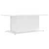 Coffee Table White 40.2"x21.9"x15.7" Engineered Wood