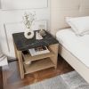 Tobacco Wood Grain Coffee Table. Nightstand