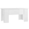 Coffee Table High Gloss White 31.1"x19.3"x16.1" Engineered Wood