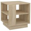 Coffee Table Sonoma Oak 15.7"x15.7"x16.9" Engineered Wood
