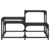 Coffee Table Black 26.8"x26.8"x15.7" Engineered Wood