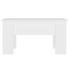 Coffee Table White 31.1"x19.3"x16.1" Engineered Wood