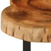 Coffee Table 23.6"x21.7"x9.8" Solid Acacia Wood