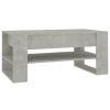 Coffee Table Concrete Gray 40.2"x21.7"x17.7" Engineered Wood