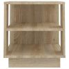 Coffee Table Sonoma Oak 15.7"x15.7"x16.9" Engineered Wood