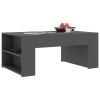 Coffee Table Gray 39.4"x23.6"x16.5" Engineered Wood