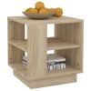 Coffee Table Sonoma Oak 15.7"x15.7"x16.9" Engineered Wood