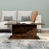Coffee Table Smoked Oak 40.2"x21.9"x15.7" Engineered Wood