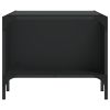 Coffee Table with Rack Black 39.4"x20.1"x15.7" Engineered Wood