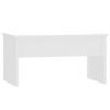 Coffee Table High Gloss White 31.5"x19.9"x16.3" Engineered Wood