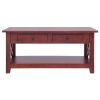 Coffee Table Brown 39.4"x21.7"x18.1" Solid Mahogany Wood