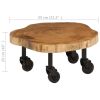 Coffee Table 23.6"x21.7"x9.8" Solid Acacia Wood