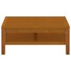 Coffee Table 25.6"x25.6"x13.8" Solid Acacia Wood