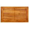 Patio Coffee Table 27.6"x15.7"x14.2" Solid Acacia Wood