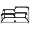 Coffee Table Black 26.8"x26.8"x15.7" Engineered Wood