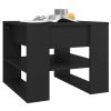 Coffee Table Black 21.9"x21.7"x17.7" Engineered Wood